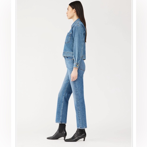 DL1961 Emilie Ultra High Waist Straight Leg Vintage Ankle Jeans Size 26 - NWoT! - Picture 3 of 8